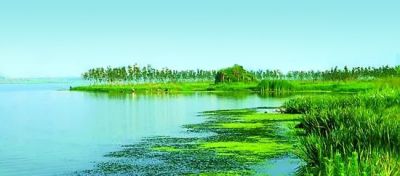 碧水藍(lán)天共一色，爭(zhēng)光為美麗中國(guó)繪出新畫卷